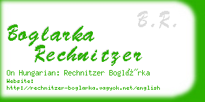 boglarka rechnitzer business card